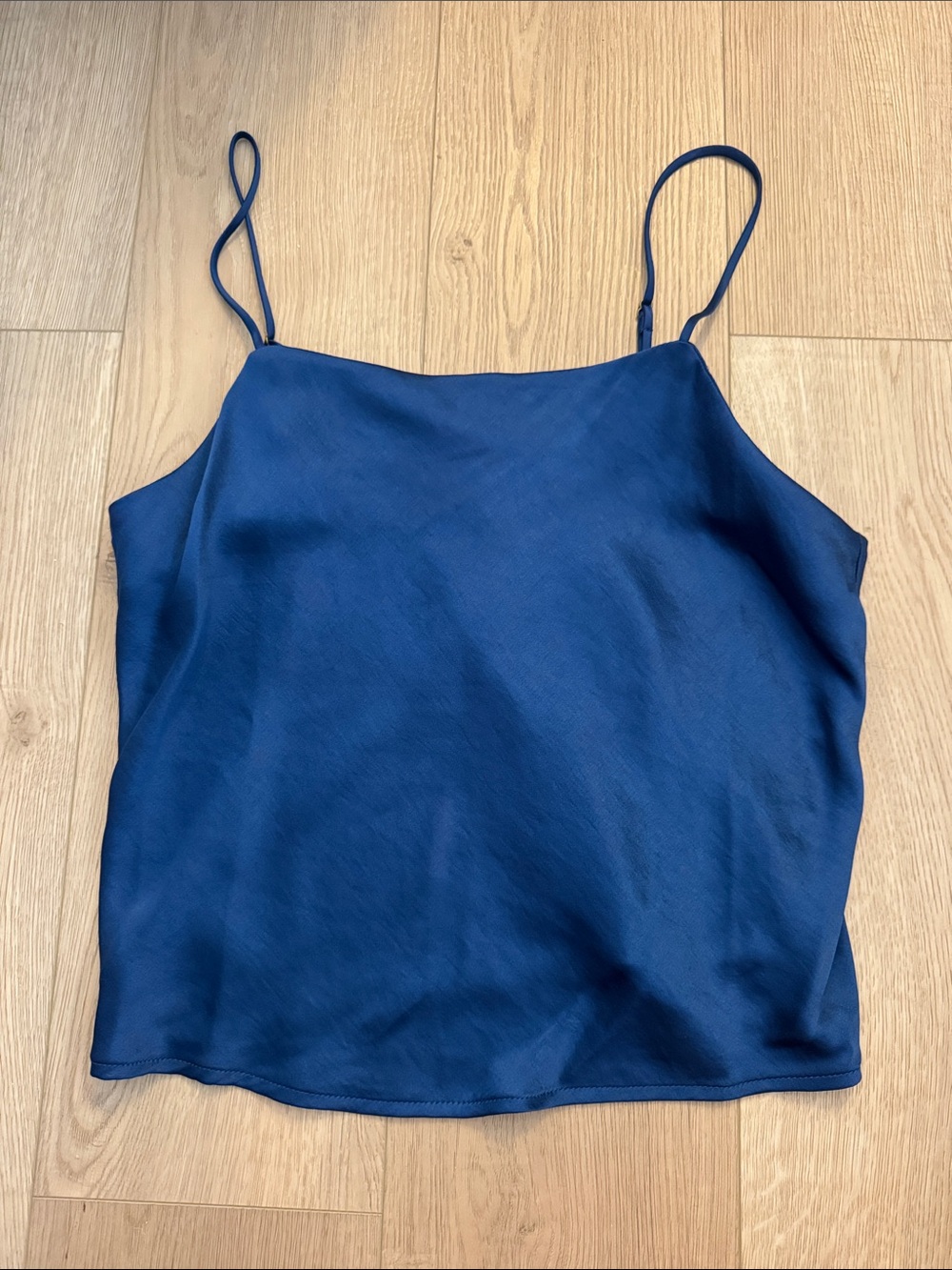 Madewell Blue Satin Top